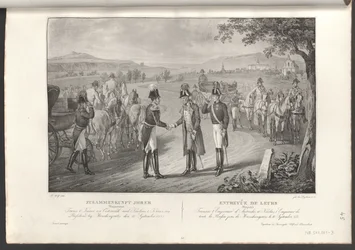 Treffen von Kaiser Franz I. mit Kaiser Nikolaus I. von Russland