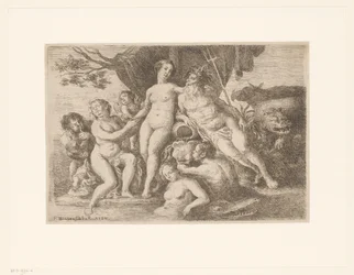 Neptun und Amphitrite unter badenden Nymphen und Meermännern