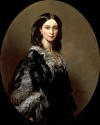 Porträt der Herzogin Elizaveta Alexandrovna Baryatinskaya, geborene Prinzessin Chernysheva 1826-1902, 1858