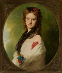Porträt der Zofia Zamoyska, geborene Potocka (1851-1927)