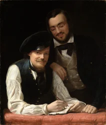 Selbstbildnis des Künstlers mit Bruder