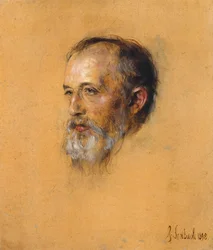 Porträt des Dirigenten und Komponisten Hermann Levi 1839-1900, 1898