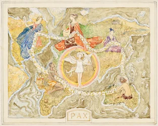 Pax (Entwurf für einen Gobelin?)