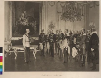 Besuch des deutschen Prinzen der Föderationen am 8. Mai 1908 im Schloss Schönbrunn