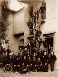 Porträt der Angestellten des Fotostudios der Gebrüder Alinari, Florenz, 1899