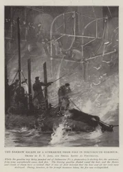 Die knappe Flucht eines U-Boots vor einem Feuer im Hafen von Portsmouth