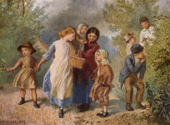 Brombeeren pflücken, 1859, 1938