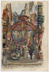 Eingang zum Markt der Enfants-Rouges, 39, rue de Bretagne