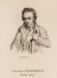 Porträt des Komponisten Nicola Antonio Zingarelli 1752-1837