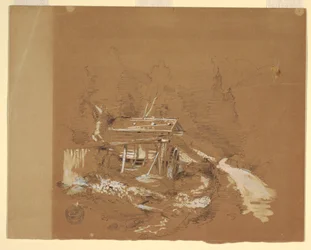 Eine Mühle in den Alpen