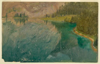 Alpensee, Bayern oder Schweiz, 1868