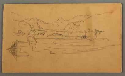 Weites Tal, Schuppen, St. Gilgen, Österreich, möglicherweise 1868
