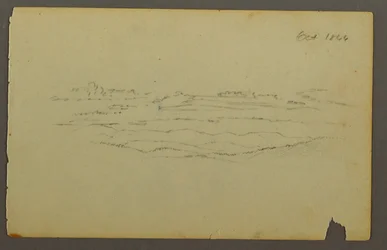 Weite Landschaft mit Wolken, 1844