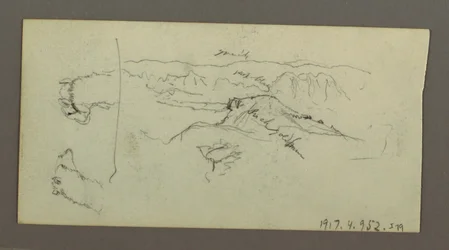 Kamelstudien, Baum, Busch und Tal, möglicherweise 1868
