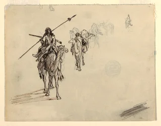 Karawane auf dem Marsch, Februar 1868