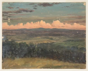 Zeichnung, Catskills vom Hudson, New York, 1870–1880