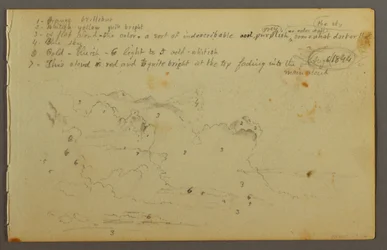 Zeichnung, Wolkenstudie, 1844