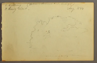Zeichnung, Wolkenstudie, 1844