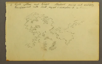 Zeichnung, Wolkenstudie, 1845