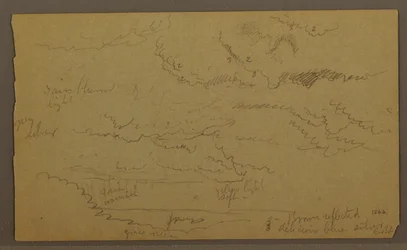 Wolkenstudie, möglicherweise 1860