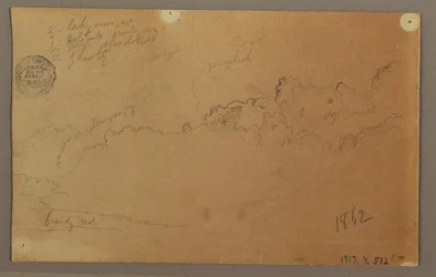 Zeichnung, Bewölkter Himmel, 1863