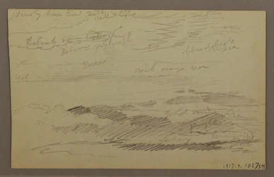 Zeichnung, Bewölkter Himmel, möglicherweise 1860er Jahre