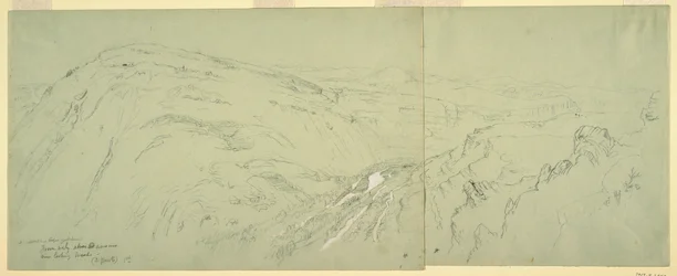 Ferne Ansicht von Damaskus, Syrien, 7. Mai 1868