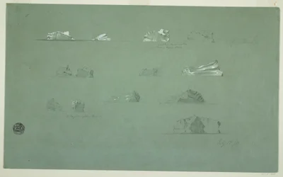 Schwimmende Eisberge, 1. Juli 1859