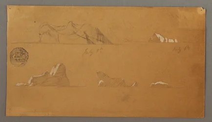 Schwimmende Eisberge, 5. und 6. Juli 1859