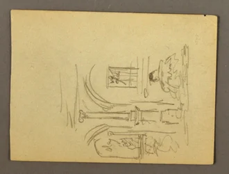Fragment einer Kolonnade, Brunnen, möglicherweise 1868–69