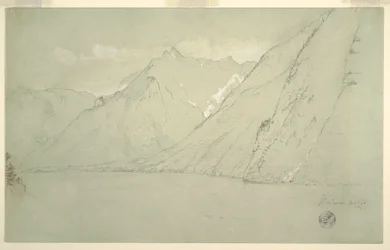 Königssee vom Falkenstein, Juli 1868