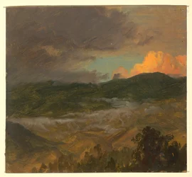 Zeichnung, Landschaft, 1865