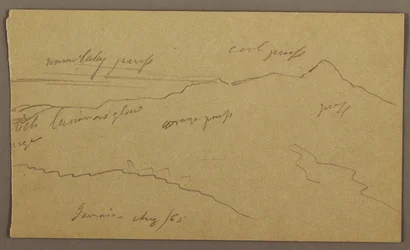 Zeichnung, Landschaft, August 1865