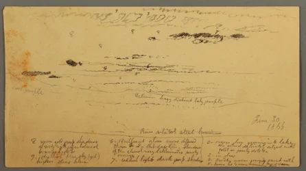 Landschaftsskizze, Hudson Valley, New York, 30. Juni 1866