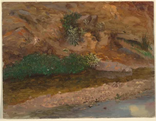 Zeichnung, Rand eines Baches, 1860-70