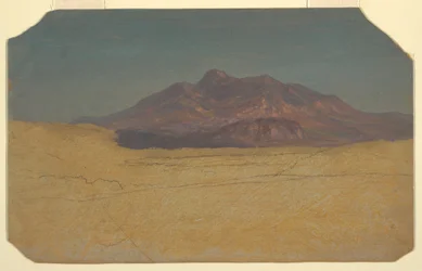 Zeichnung, Berglandschaft, 1868