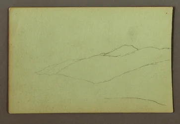 Zeichnung, Bergkamm, möglicherweise 1856