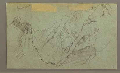 Zeichnung, Bergtal, möglicherweise 1868