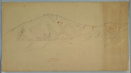 Zeichnung, Mt. Katahdin von Südosten; Verso: Mt. Katadhin, 1876–78