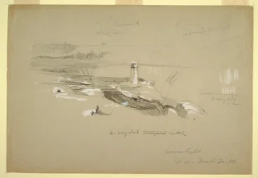 Zeichnung, Niagarafälle von Terrapin Point, 20. März 1856
