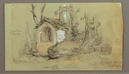 Schrein im Wald, September 1868