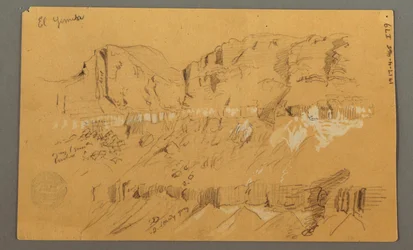 Skizzen, El Yemen Tal, "Arabien", möglicherweise 1868, 20. Februar