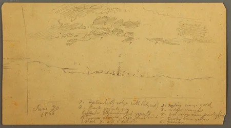 Himmelsstudie über Kamm, Juni 1882