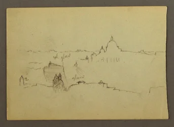 Petersdom von Norden gesehen gegen die Hügel und Skyline von Rom, Januar 1869