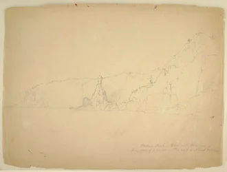 Zeichnung, Statuenfelsen, September 1851