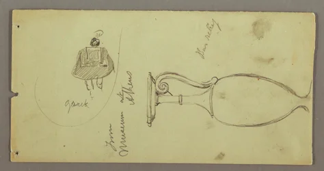 Studien von Objekten aus dem Athener Museum, möglicherweise 1869