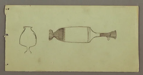 Studien von Objekten aus dem Athener Museum, möglicherweise 1869
