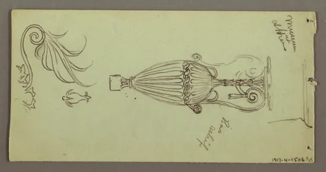 Studien von Objekten aus dem Athener Museum, möglicherweise 1869