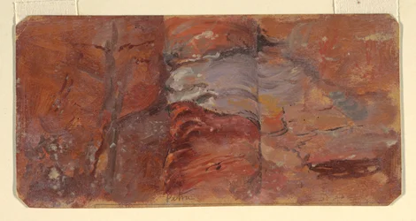 Studie von Felsen, Petra, Februar 1868