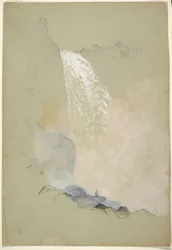 Studie der Tequendama-Fälle bei Bogotá, Kolumbien, Juli 1853